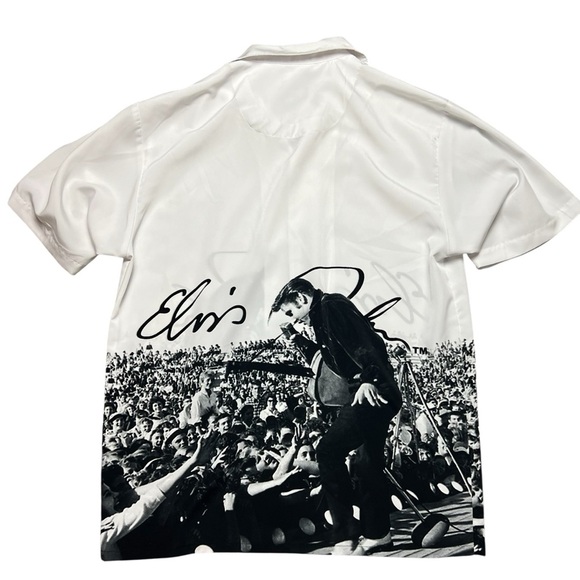 Elvis Presley DragonFly Vintage Button Up Shirt Size Medium - Picture 2 of 6